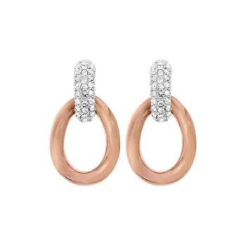 Swarovski Bound Earrings Women's Pink