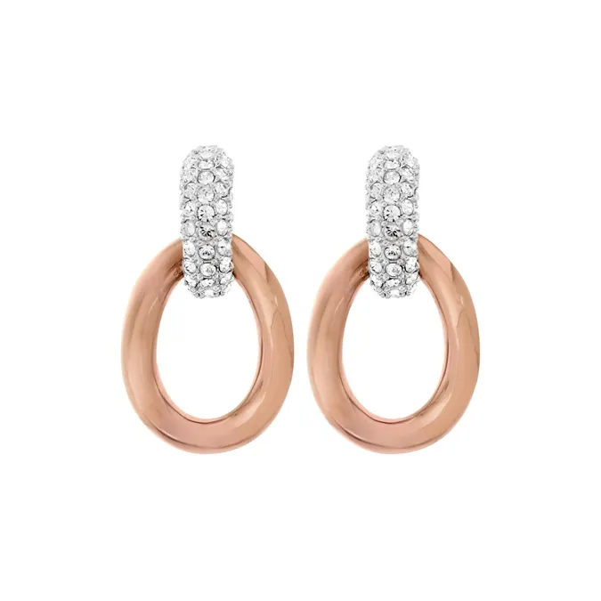 Swarovski Bound Earrings Women's Pink-0