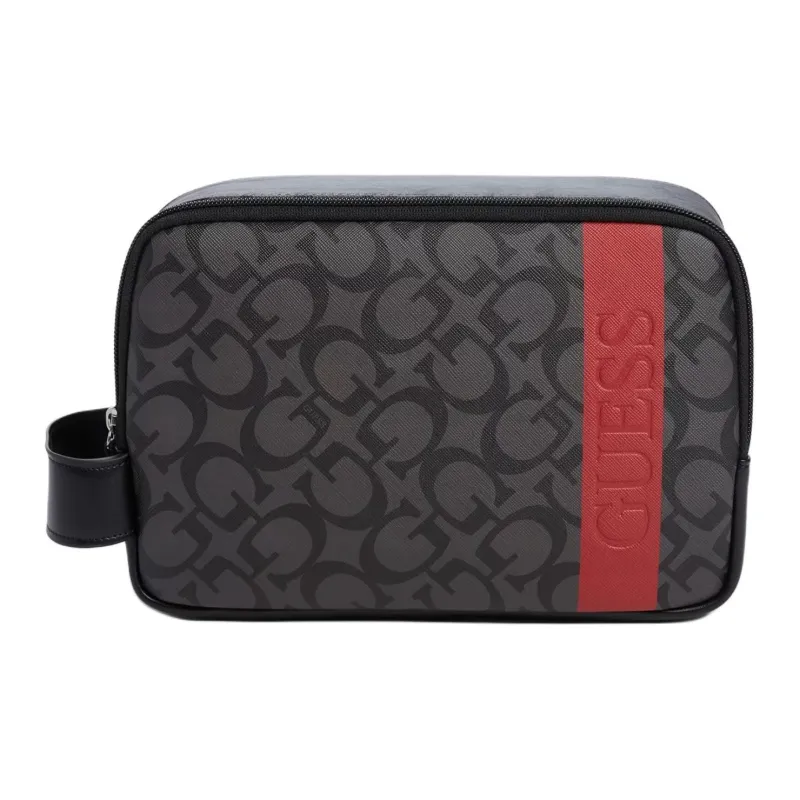 GUESS Artificial Leather Toiletry Bag Men's Black-0