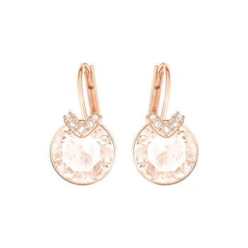 Swarovski Alloy Earrings Women's Rose Gold