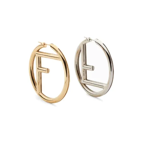 FENDI Earrings Women's Gold/Silver