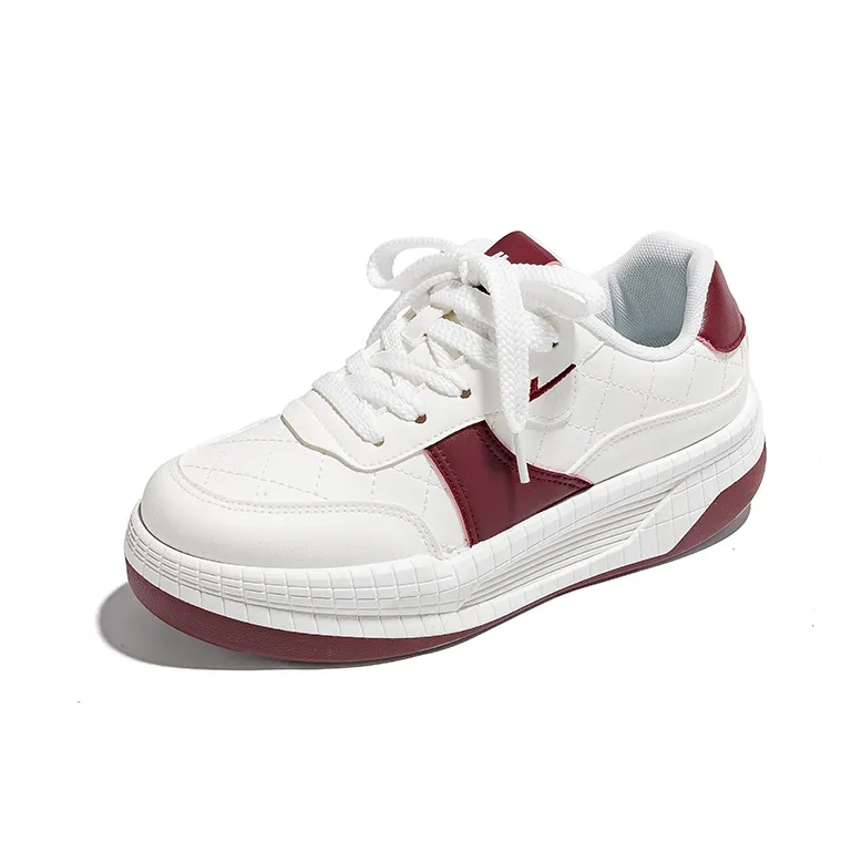 Warrior Low Top Running Shoes Women's White Red-1