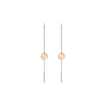 Swarovski Ginger Rhodium Plated Earrings Women's Rose Gold