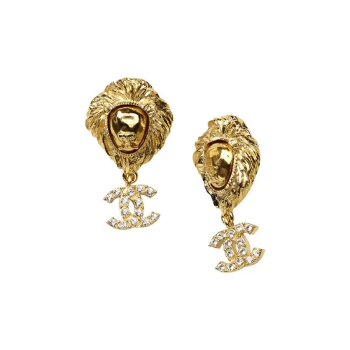 CHANEL Earrings Women's Gold