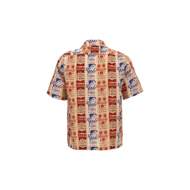 RHUDE Voyage De RHUDE Silk Shirt-1