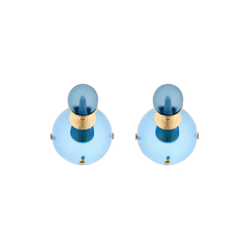 DIOR Logo Plaque Earrings-1