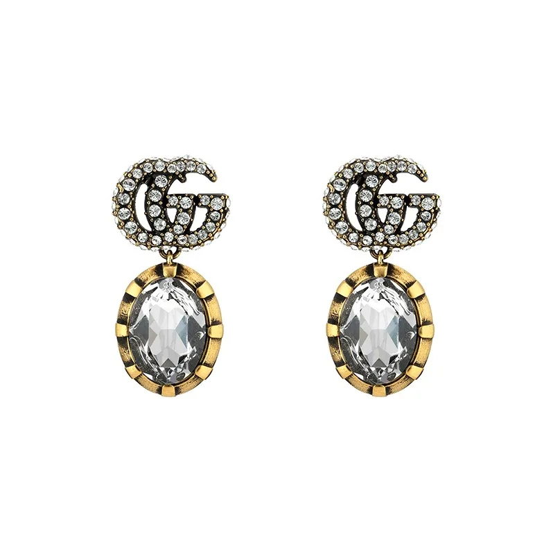 GUCCI Crystal, Metal Earrings Women's-0