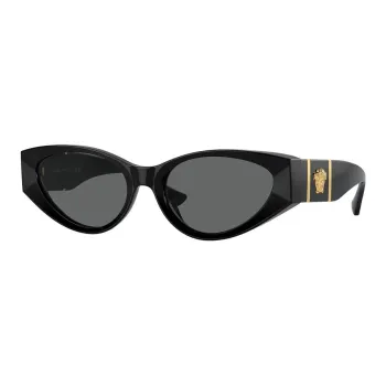 VERSACE Acetate Cat Eye Sunglasses Women's Black