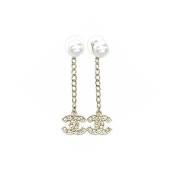 CHANEL 22c Early Spring Earrings Women's Gold