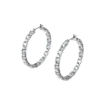 Swarovski Matrix Hoop Earrings