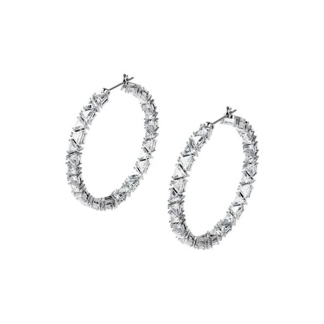 Swarovski Matrix Hoop Earrings-0