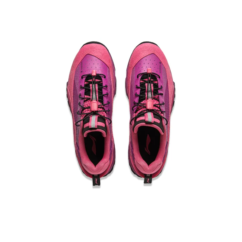 LiNing CF Tracing, Xingye Pro Wear resistant And Waterproof Low Top Casual Shoes Men's Pink Purple-3