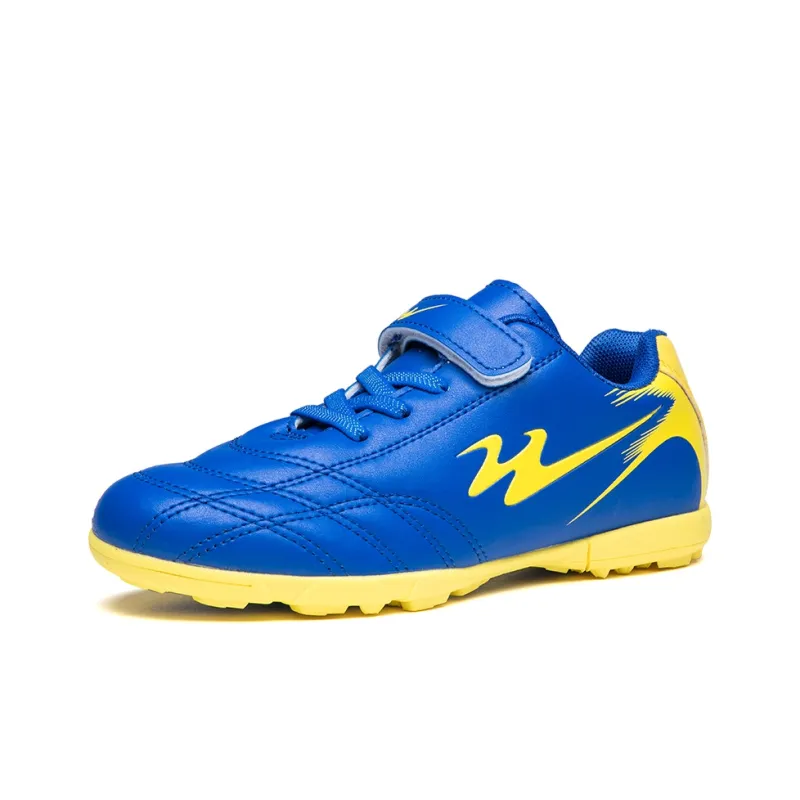 Binary Breathable Coverage Support Lightweight Rebound Soccer Shoes Women's Blue-1