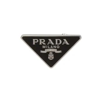 PRADA 925 Sterling Silver Earrings Women's Black