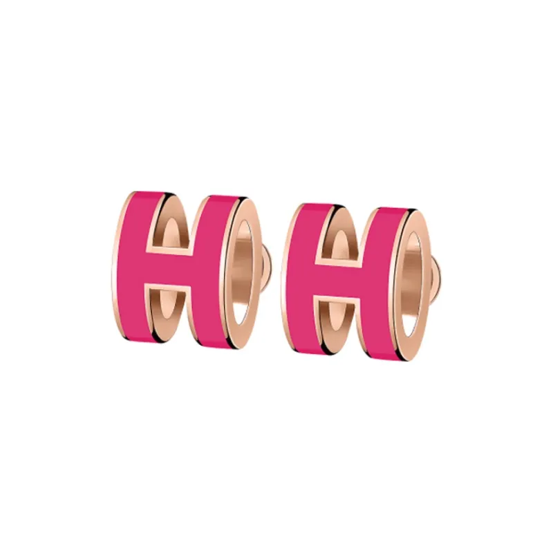HERMES POP H Collection Alloy Earrings Women's-0