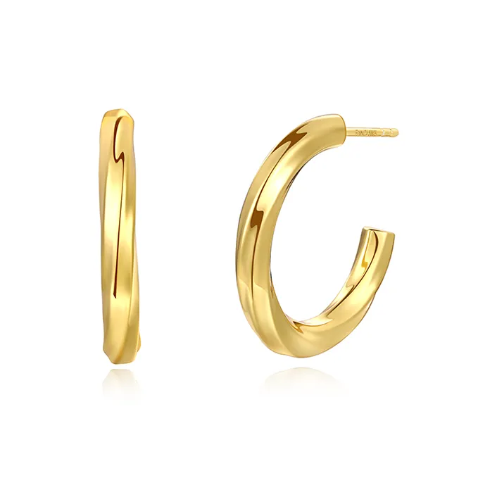 FANCI S925 Silver Earrings Women's Gold Silver-3