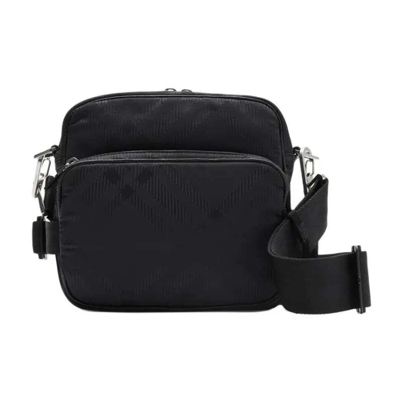 Burberry Cow Leather Shoulder Bag Crossbody Bag Men's Black-0