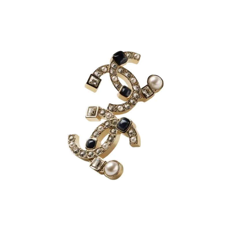 CHANEL Earrings Women's Gold-1