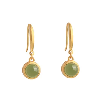 xiaoyinjiang Hetian Jade Earrings Women's