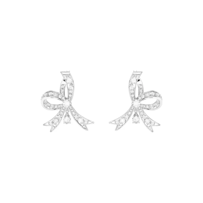 Swarovski Volta Rhodium Plated Earrings Women's-1