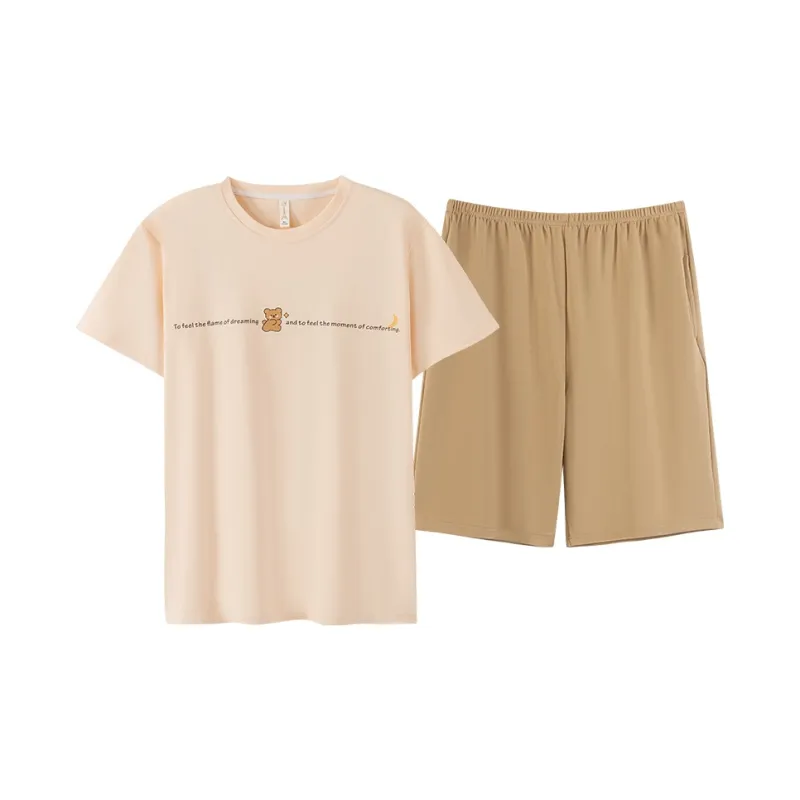 Kerener Pajama Set Men's Apricot-0
