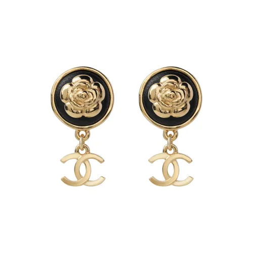 CHANEL Earrings Women's Gold