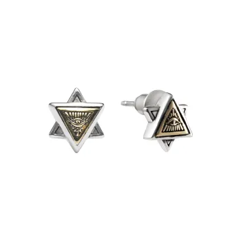 ROCK&RIDE 925 Sterling Silver Earrings Unisex