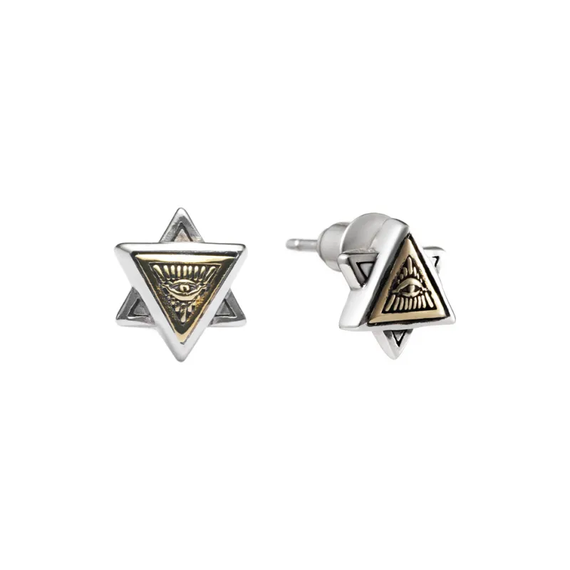 ROCK&RIDE 925 Sterling Silver Earrings Unisex-0