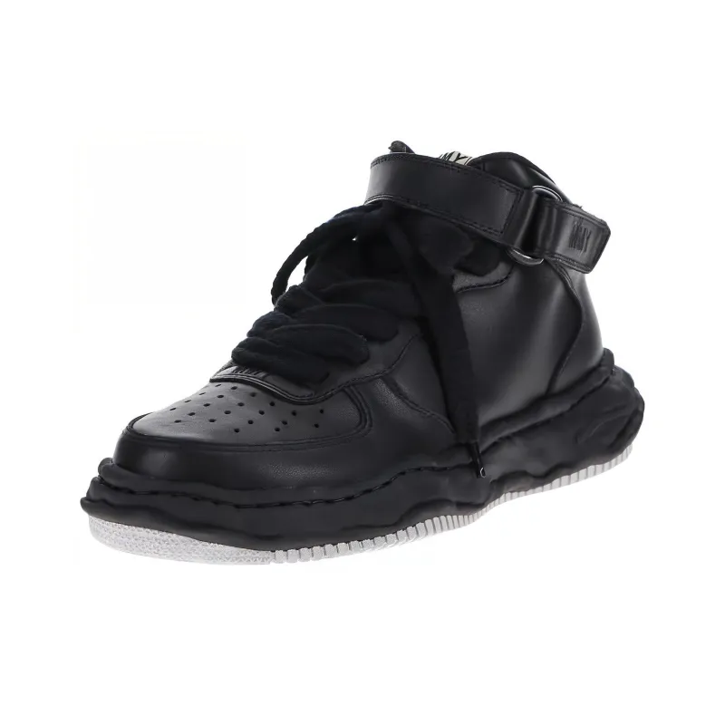 MIHARA YASUHIRO Wayne Skateboard Shoes Unisex High Top Pure Black-2