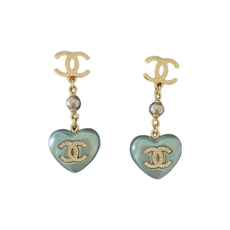 CHANEL Earrings Women's Green-0