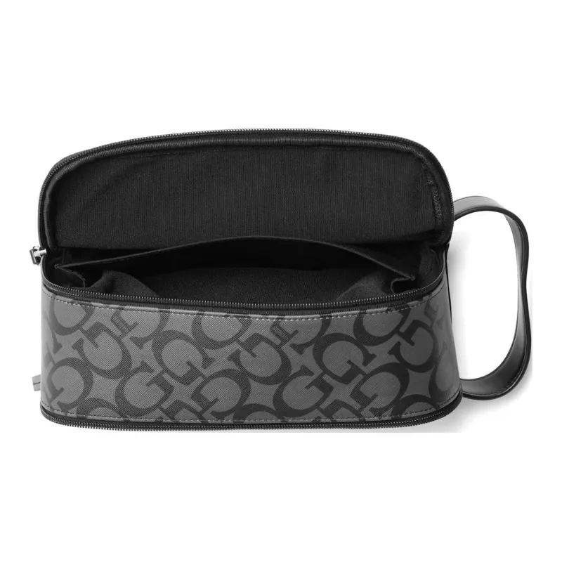 GUESS Artificial Leather Toiletry Bag Men's Black-2