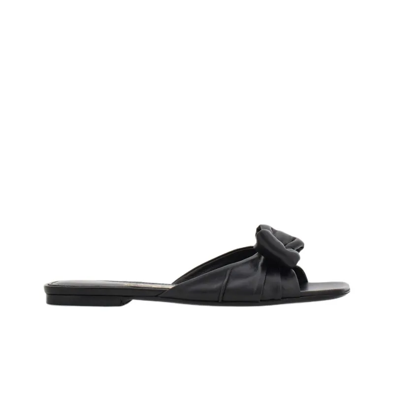 FERRAGAMO Vara Padded Bow-detail Slides-1