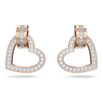 Swarovski Lovely Crystal Earrings Women's Rose Gold