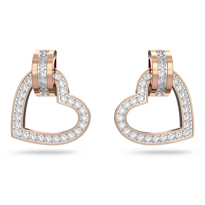 Swarovski Lovely Crystal Earrings Women's Rose Gold-0