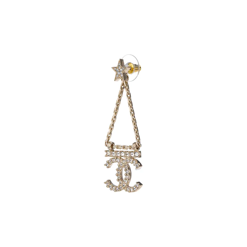 CHANEL Earrings Women's Gold-1