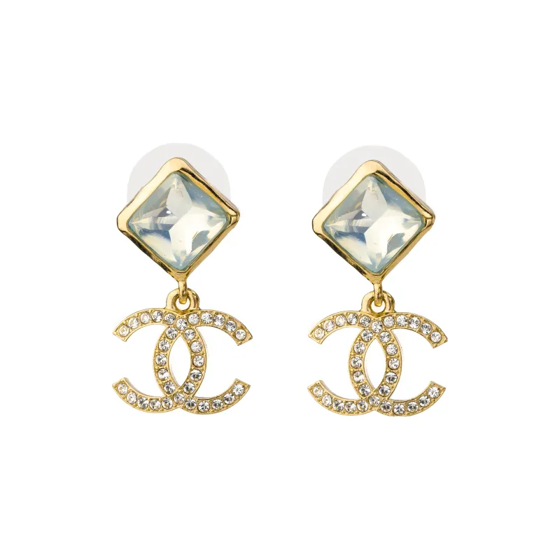 CHANEL Hoop Earrings Women's Gold-0