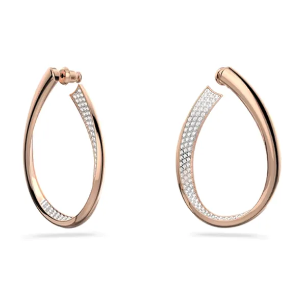 Swarovski Rose Gold Plated Earrings Women's Gold-1