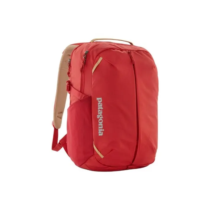 Patagonia Recycled Material, Polyester Backpack Regular Unisex Travel Red-1