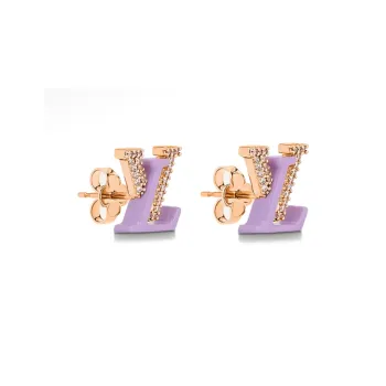 LOUIS VUITTON Earrings Women's Purple