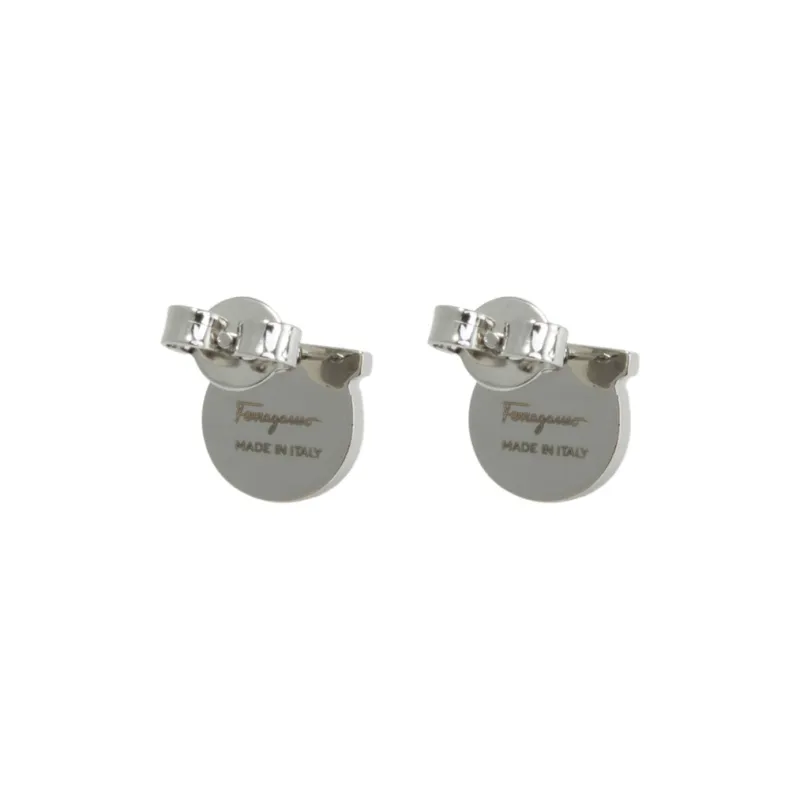 FERRAGAMO Brass Earrings Women's Silver-1