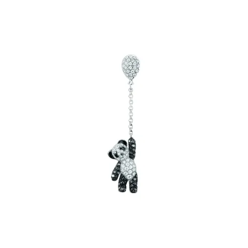 Qeelin Bo Bo Earrings Women's Silver/Black