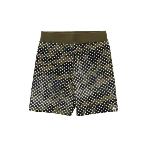 A BATHING APE Joshua Vides Co-brand Casual Shorts Unisex Olive Green