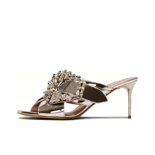 BALMAIN Uma 75mm Crystal-buckle Mules