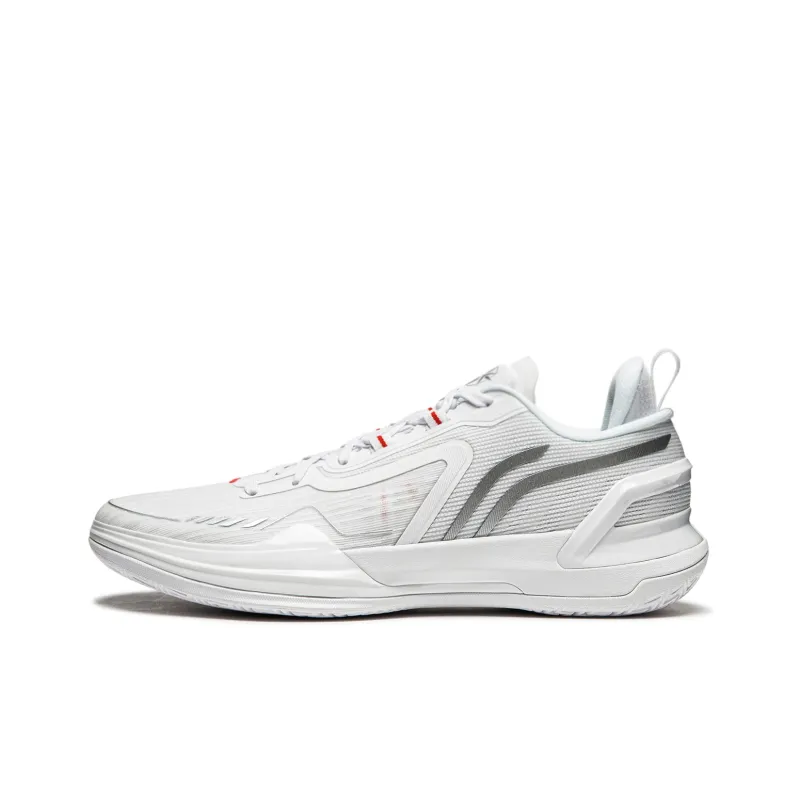 LINING Liren Assassin 1 Basketball Shoes Men Low Top Standard White-0