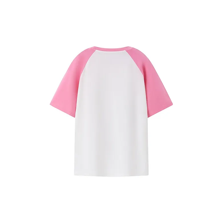 Honey Kuma X LEDIN Honey Kuma Co branded Series T Shirts Women's Rose Red-1