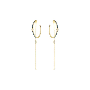 Swarovski Duo Moon Earrings Women's