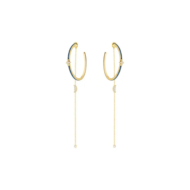 Swarovski Duo Moon Earrings Women's-0