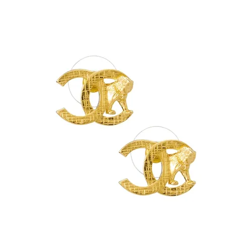 CHANEL Earrings Women's Gold