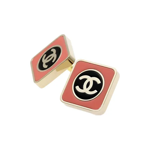 CHANEL 2023 Cc Square Stud Earrings