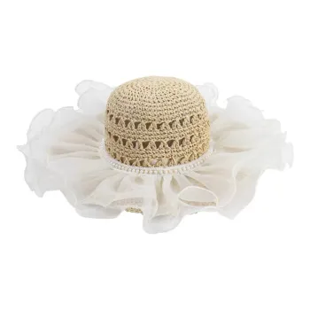 ZKY Straw Woven Bucket Hats Women's